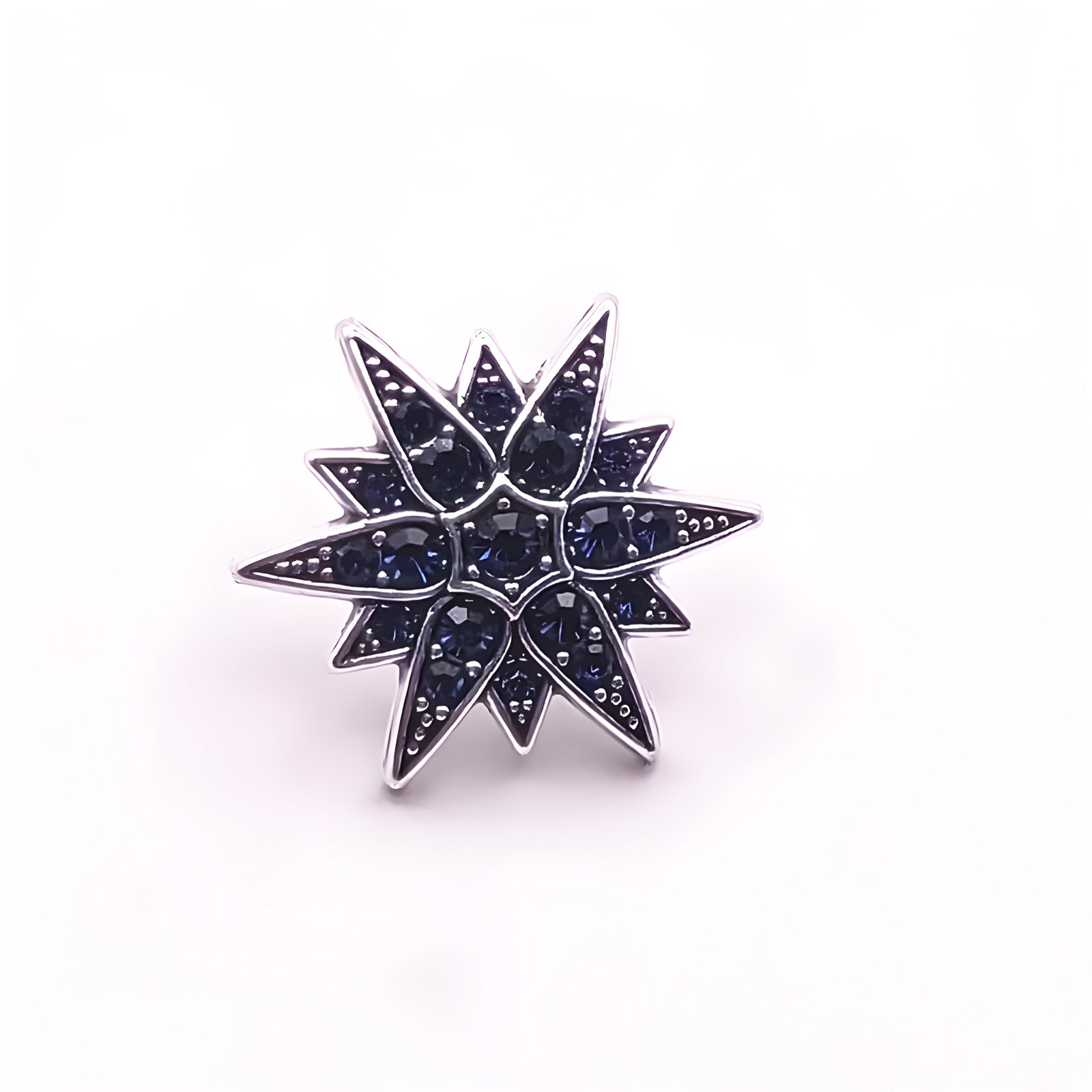 Men's Diamond Six-pointed Star Badge Badge Exquisite Brooch Boutonniere